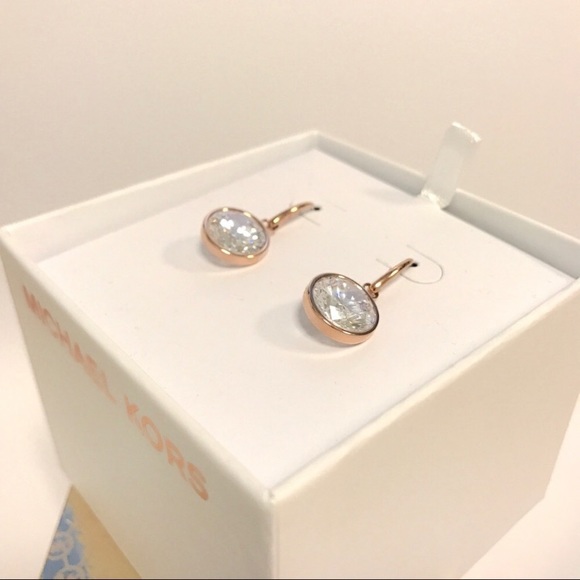 New authentic MK rose Gold Tone drop Earrings - Picture 6 of 6